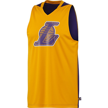 Adidas Camiseta NBA Entreno Lakers Summer Run  (amarillo/purple)