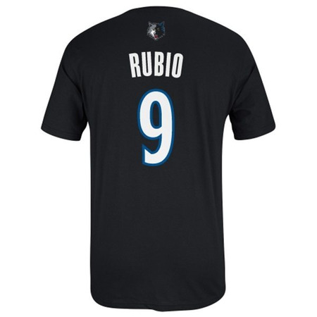 Adidas NBA Camiseta Gametime Wolves Ricky Rubio (negro/blanco)