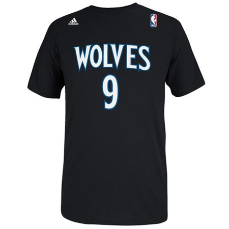 Adidas NBA Camiseta Gametime Wolves Ricky Rubio (negro/blanco)