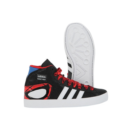 Adidas Basketprofi Spider Kids (negro/blanco/rojo)