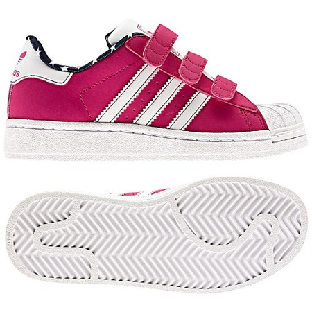 Adidas Superstar 2 CF Infatil (19-27)(rosa/blanco)