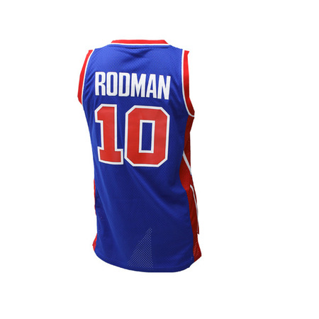 Adidas Camiseta Swingman Rodman Pistons (azul/roja/blanco)