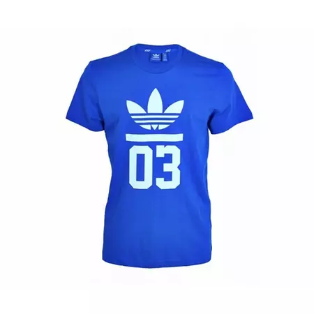 Adidas Originals Camiseta 3-Stripes Trefoil (azul/blanco)