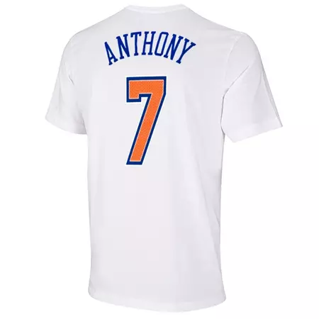 Adidas Camiseta NBA Game Time Anthony Nº 7 (blanco/naranja/azul)