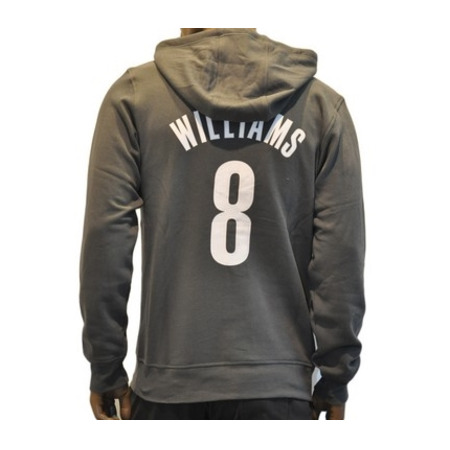 Adidas Sudadera NBA Game Time Player Brooklyn Williams Nº 8 (plomo/blanco)