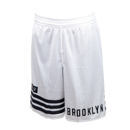 Adidas Short NBA Brooklyn Summer Run Reversible (blanco/negro)