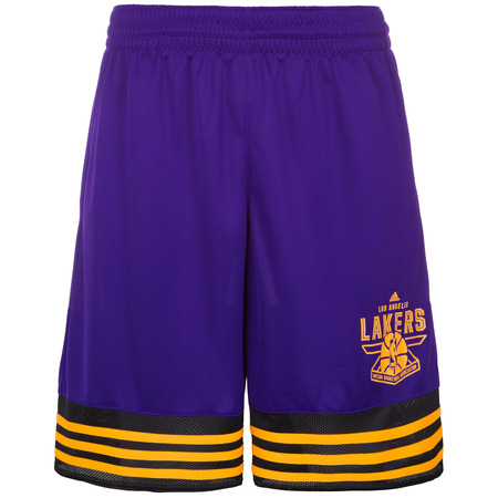 Adidas Short NBA L.A Lakers Price Point (purpura/amarillo)