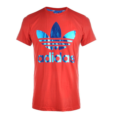 Adidas Original Camiseta Trefoil (rojo/azul)