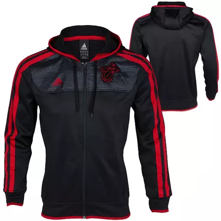 Chaqueta Adidas Miami Heat (negro/burdeos)