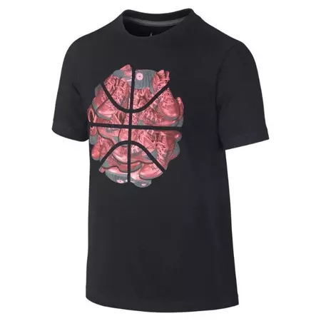 Camiseta Nike Shoe Ball Niñ@ (010/negro/gris)