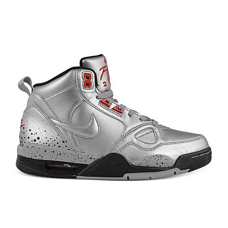 Nike Wmns Flight 13 Mid "Silver" (002/plata/negro/rojo)