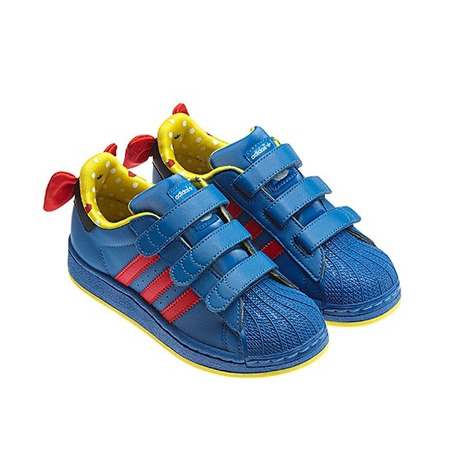 Adidas Superstar Disney Blanca Nieves CF K (azul/rojo/amarillo)