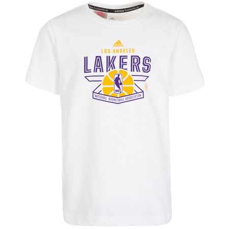 Adidas Camiseta Niño NBA L.A Lakers Price Point (blanco/amarillo/purpura)