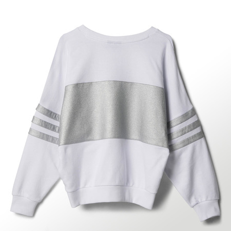 Adidas Originals Mujer London Metallic Sweater (blanco/negro)