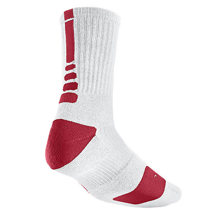 Calcetines Lebron Elite Crew (162/blanco/rojo)