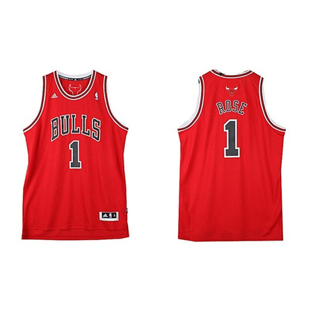 Adidas Camiseta Swingman NBA Rose Bulls (rojo/negro)