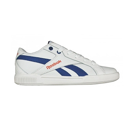 Reebok CL Solid Court Niño (Blanco/Royal/Naranja)