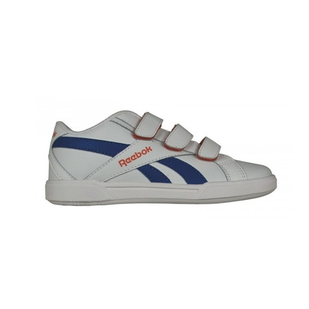 Reebok CL Solid Court 3V Niño (Blanco/Royal/Naranja)