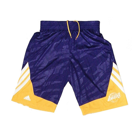 Adidas Short Rev Sum Run Angeles Lakers (purpura/amarillo)