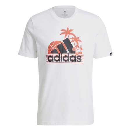 Adidas AEROREADY Vacation Sunset Logo Graphic Tee