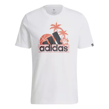 Adidas AEROREADY Vacation Sunset Logo Graphic Tee