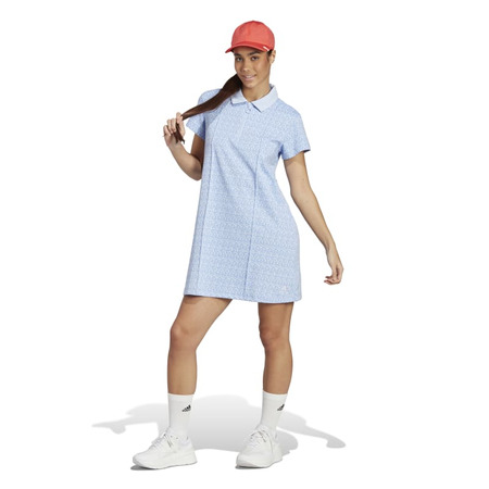 Adidas ALL-OVER Graphic Polo Dress "Sky Blue"