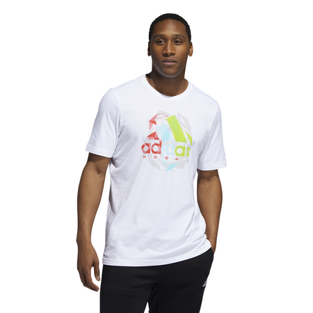 Adidas Basketaball Badge of Sport Tee "White"