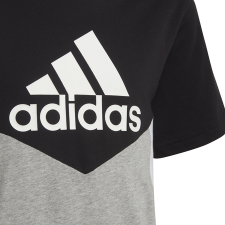 Adidas Boy´s Colorblock T-shirt "Black/Medium Grey Heather"