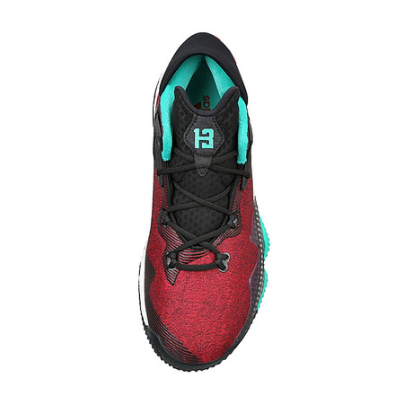 Adidas Crazylight Boost Low 2016 James Harden "Red Ghost" (core black/white/shock mint)