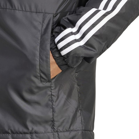 Adidas Essentials Insulated 3-Stripes Hooded Jacket "Black"