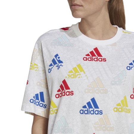 Adidas Essentials Multi-colored Logo Boyfriend T-Shirt