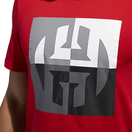 Adidas Harden Big Logo Tee (Scarlet)