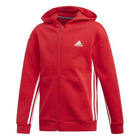 Adidas Junior YB MH 3-Stripes Full Zip Hoodie