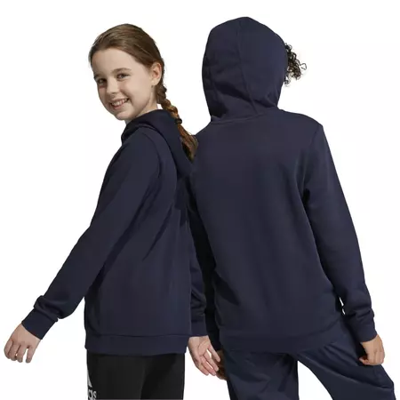 Adidas Junior Big Logo Essentials Cotton Hoodie "Dark Blue"