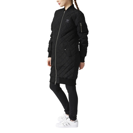 Adidas Originals Bomber Long Quilted Jacket W (Black)