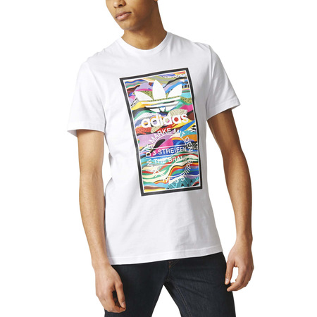 Adidas Originals Camiseta Color Pattern Tongue Label (white/multicolor)