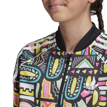 Adidas Originals Girls Cropped SST Track Top "Californian Beach"