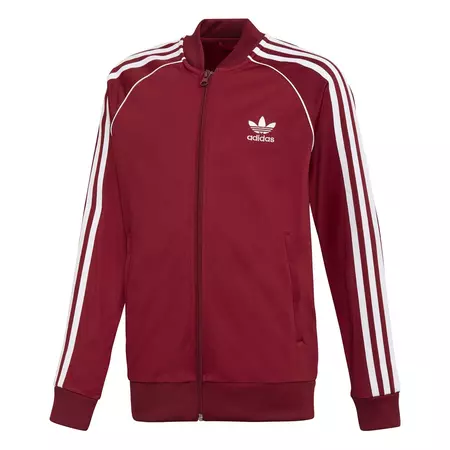 Adidas Originals Junior Superstar Track Top (Collegiate Burgundy)