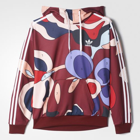 Adidas Originals Rita Ora Sweatshirt H "Art Games" (collegiate burgundy/white)