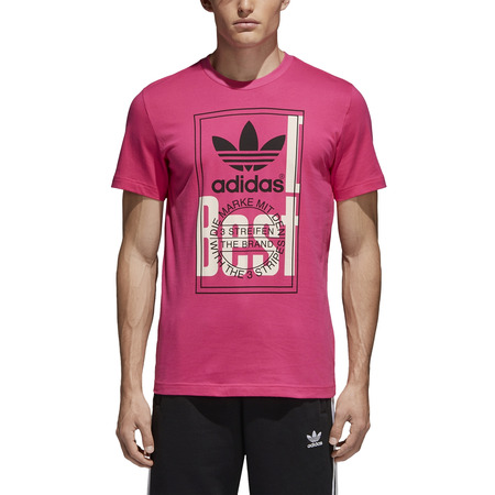 Adidas Originals Tongue Label Tee (Shock Pink)