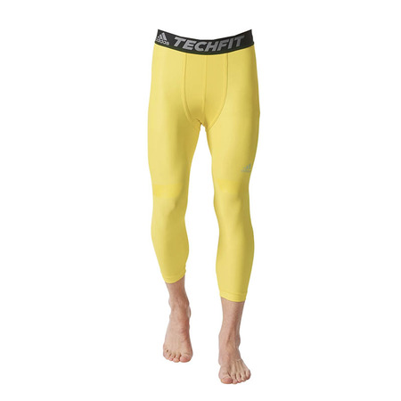 Adidas Techfit Chill 3/4 Tights (Yellow)