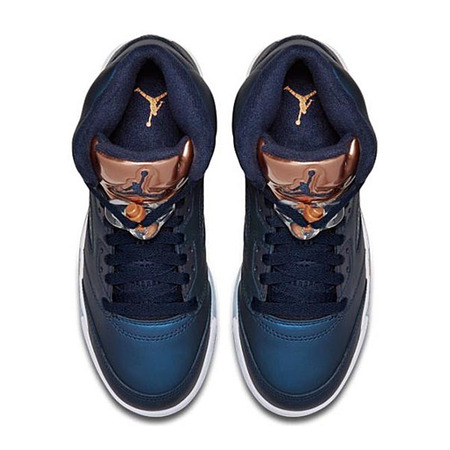 Air Jordan 5 Retro (GS) "Bronze" (obsidian/bronze)