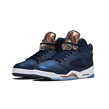 Air Jordan 5 Retro (GS) "Bronze" (obsidian/bronze)