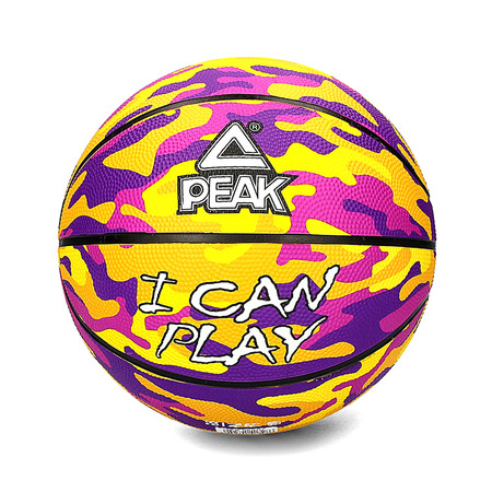 Balón Basket Peak Camo Ball "Purple Yellow"