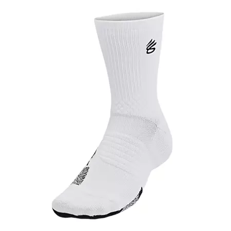 Calcetines Curry UA AD Playmaker Mid "White Black"