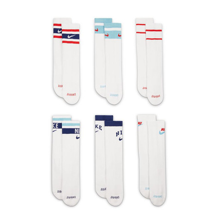 Nike Everyday Plus Cushioned Crew Socks "Multicolor" (6 Pairs)