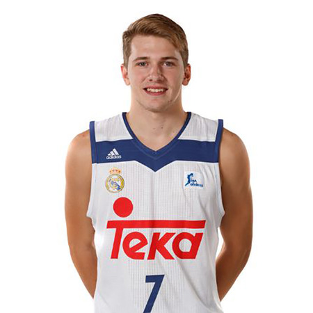 Réplique T-Shirt Luka Doncic #7# R. Madrid 2016/17 (blanco/1ª Equipación)