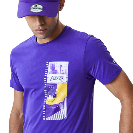 New Era NBA Los Angeles Lakers Print Tee