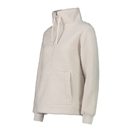 Campagnolo Women's Half Zip Sweatshirt in High Loft "Vaniglia"