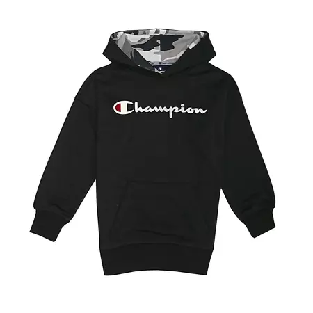 Champion Athletic Kids Classic Logo Hooded (Matt Black)